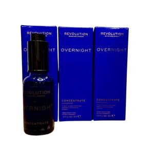 Revolution Skincare London Overnight Restoring Concentrate Face Oil LOT OF 3